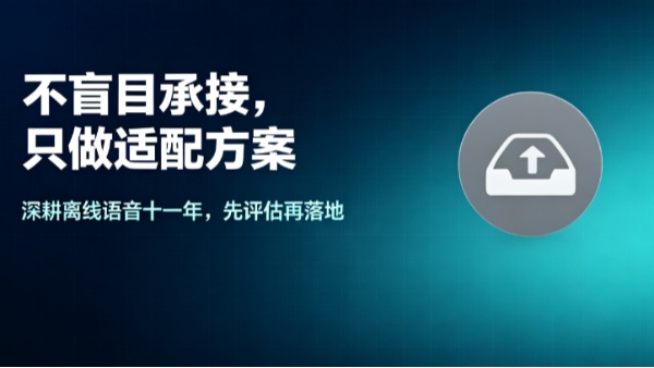 不盲目承接，只做适配方案｜深耕离线语音十一年，我们主动劝退三类不适配产品